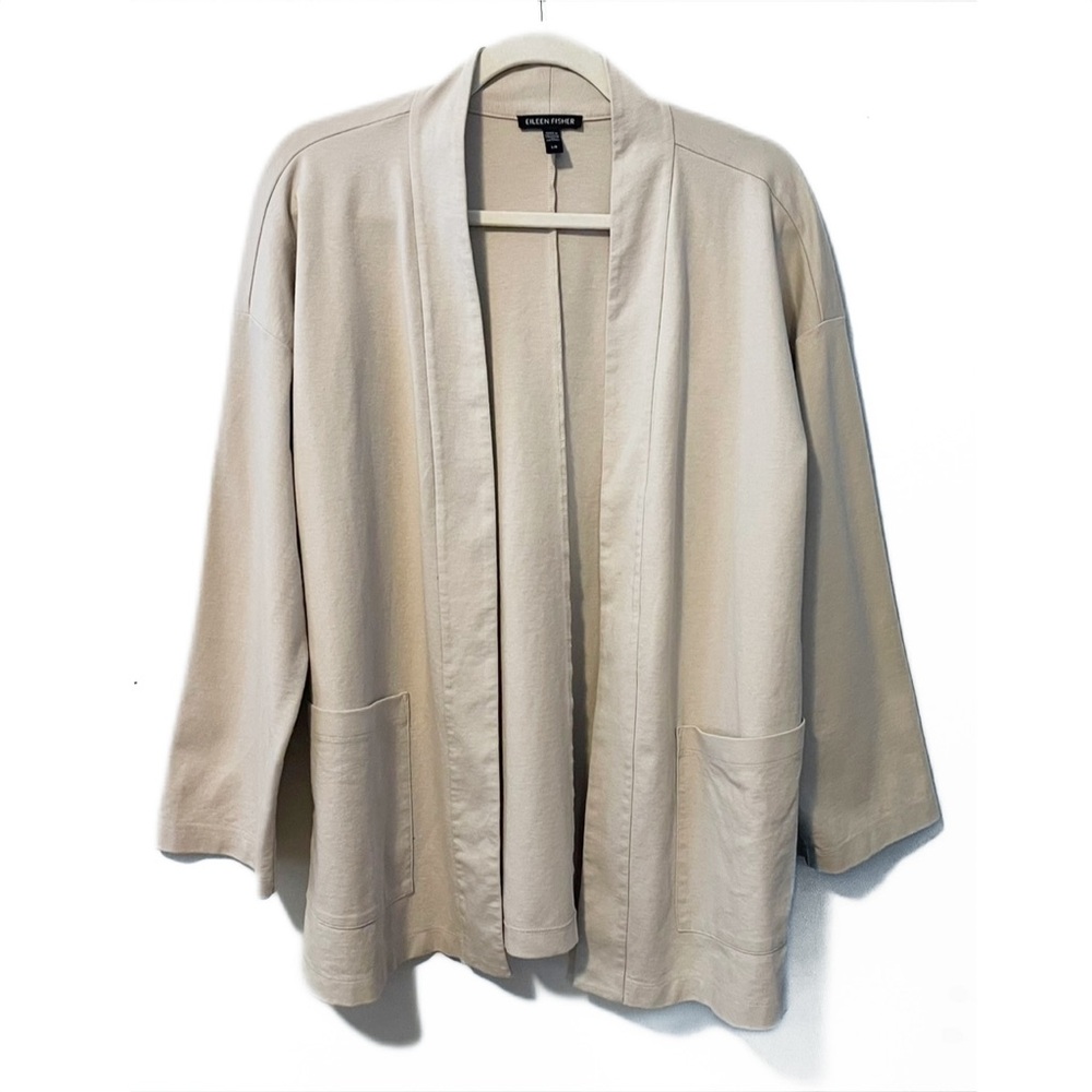 Eileen Fisher | Organic Cotton High Collar Jacket